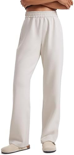 CRZ YOGA SoftAura Wide Leg Casual Sweatpants Women 29"/31" - Modal Lounge Travel Casual Pants wit... | Amazon (US)