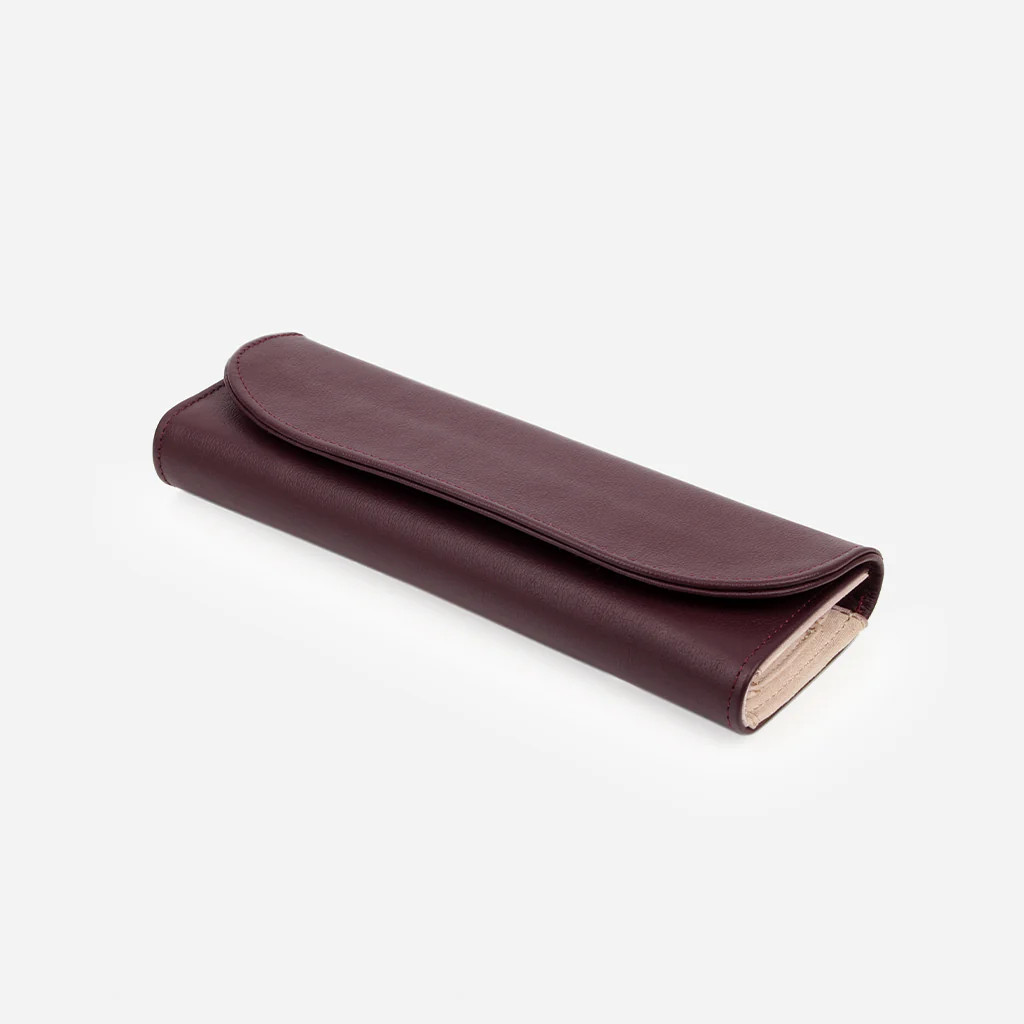 The Travel Jewelry Case Aubergine | Poppy Barley