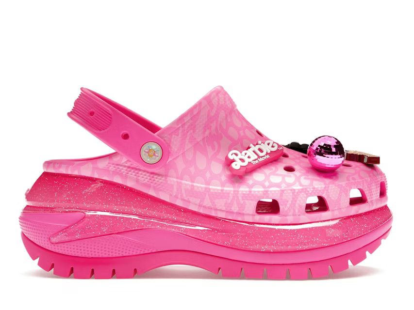 Crocs Classic Mega Crush ClogBarbie The Movie Electric Pink | StockX