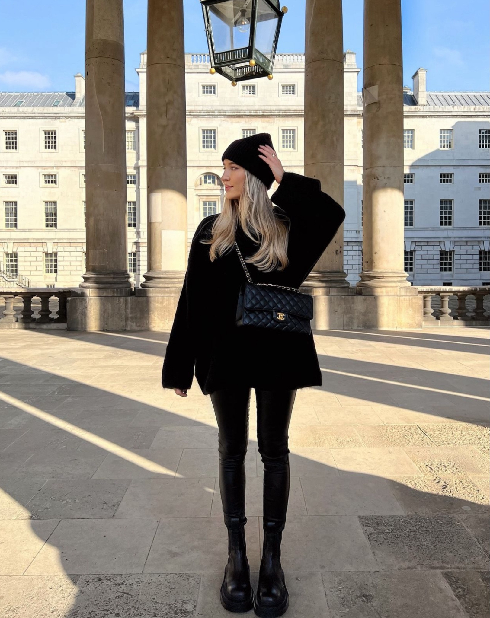 All Black Autumn Looks 04 - mohair jumper and leather look leggings for the ultimate cosy textured look 🖤 paired with chunky boots and a black hat for the cooler months 

#LTKautumn #LTKstyletip