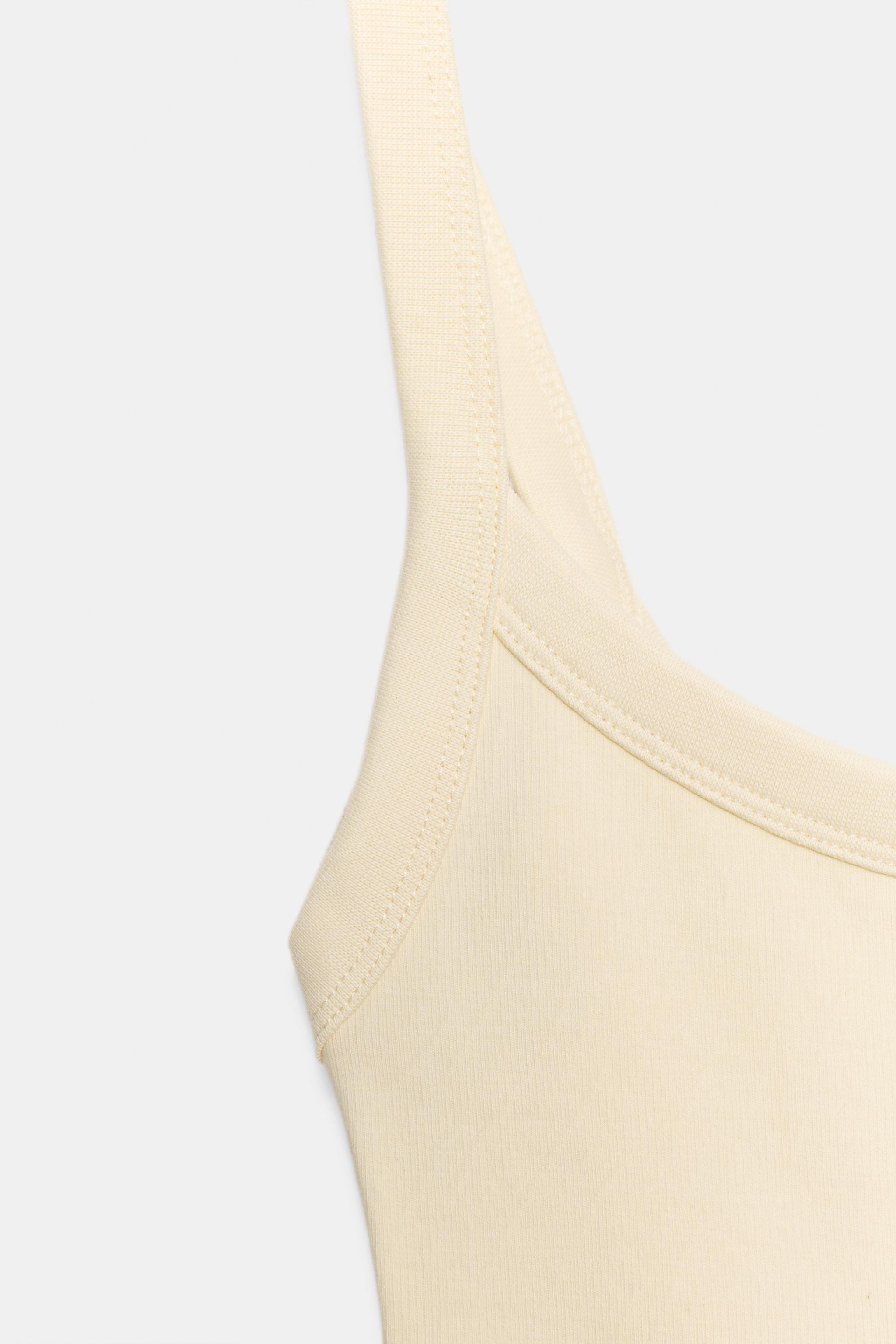 COTTON STRAPPY BODYSUIT | Zara US