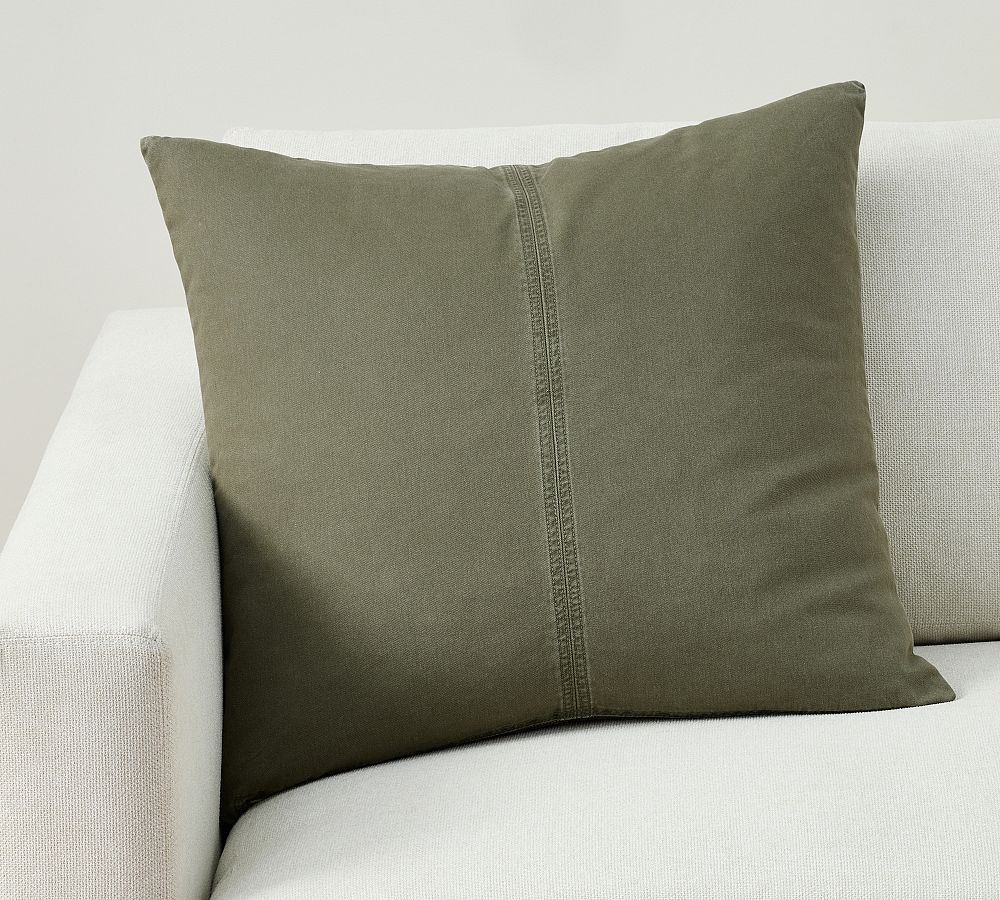 Sunwashed Twill Pillow | Pottery Barn (US)