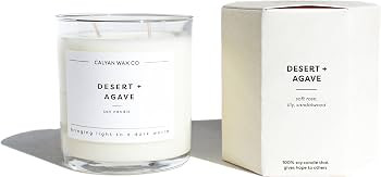 Calyan Wax Scented Candle Desert & Agave Candle for the Home Scented with Lemon & Rose, Soy Wax A... | Amazon (US)