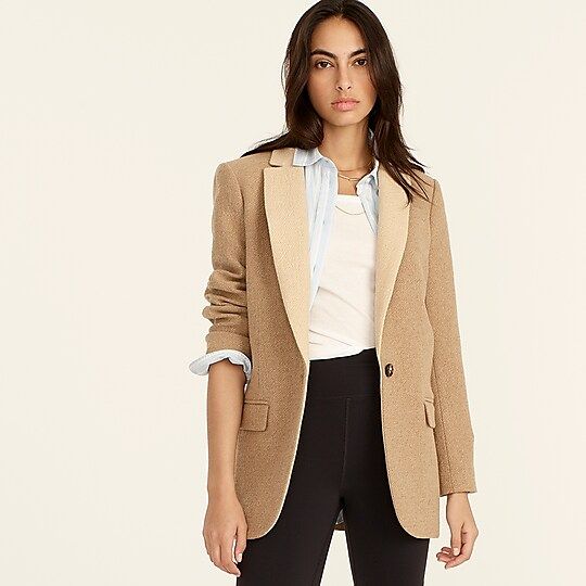 Alfie blazer with contrast collar in Italian cotton-wool | J.Crew US