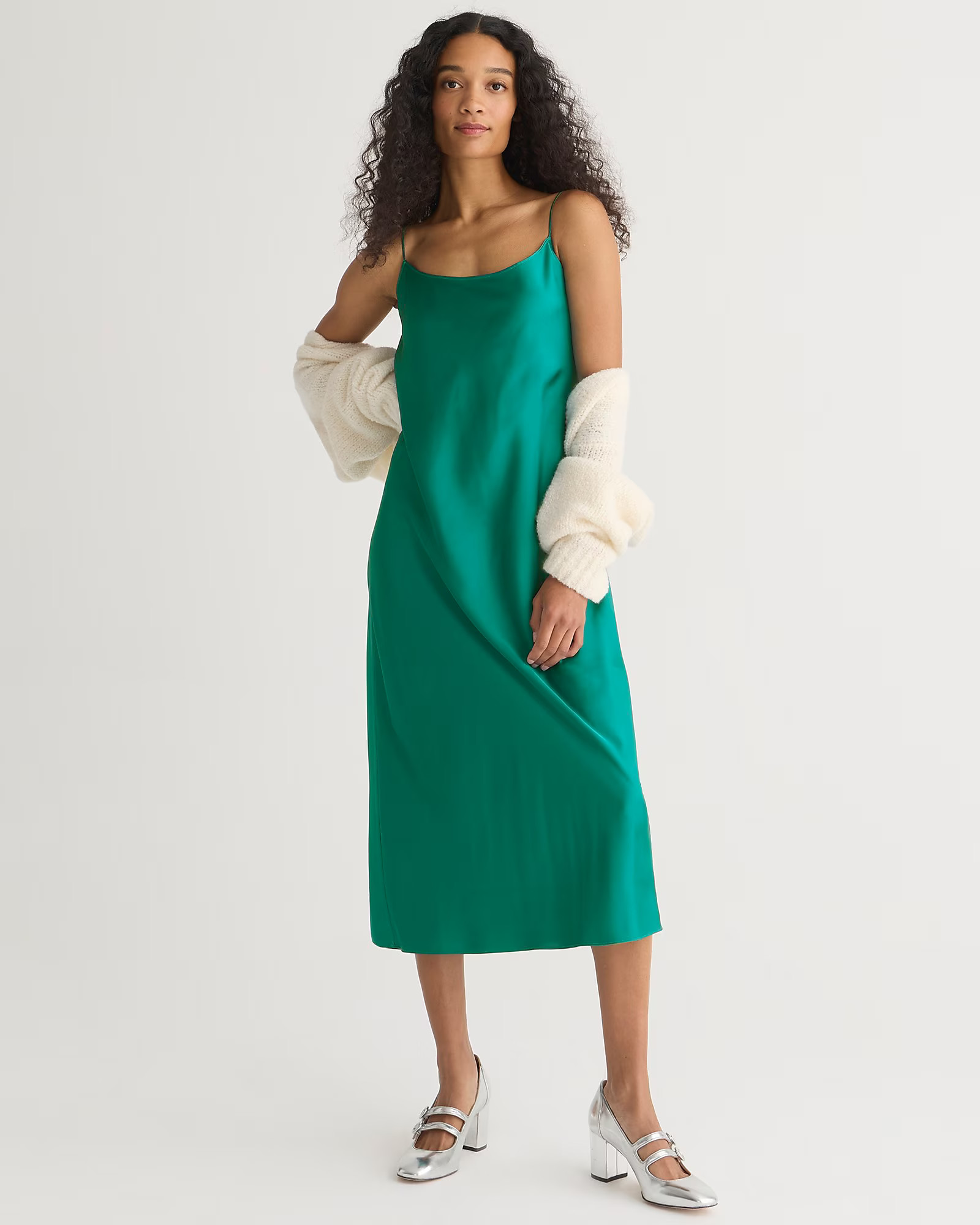 Gwyneth slip dress in luster charmeuse | J. Crew US