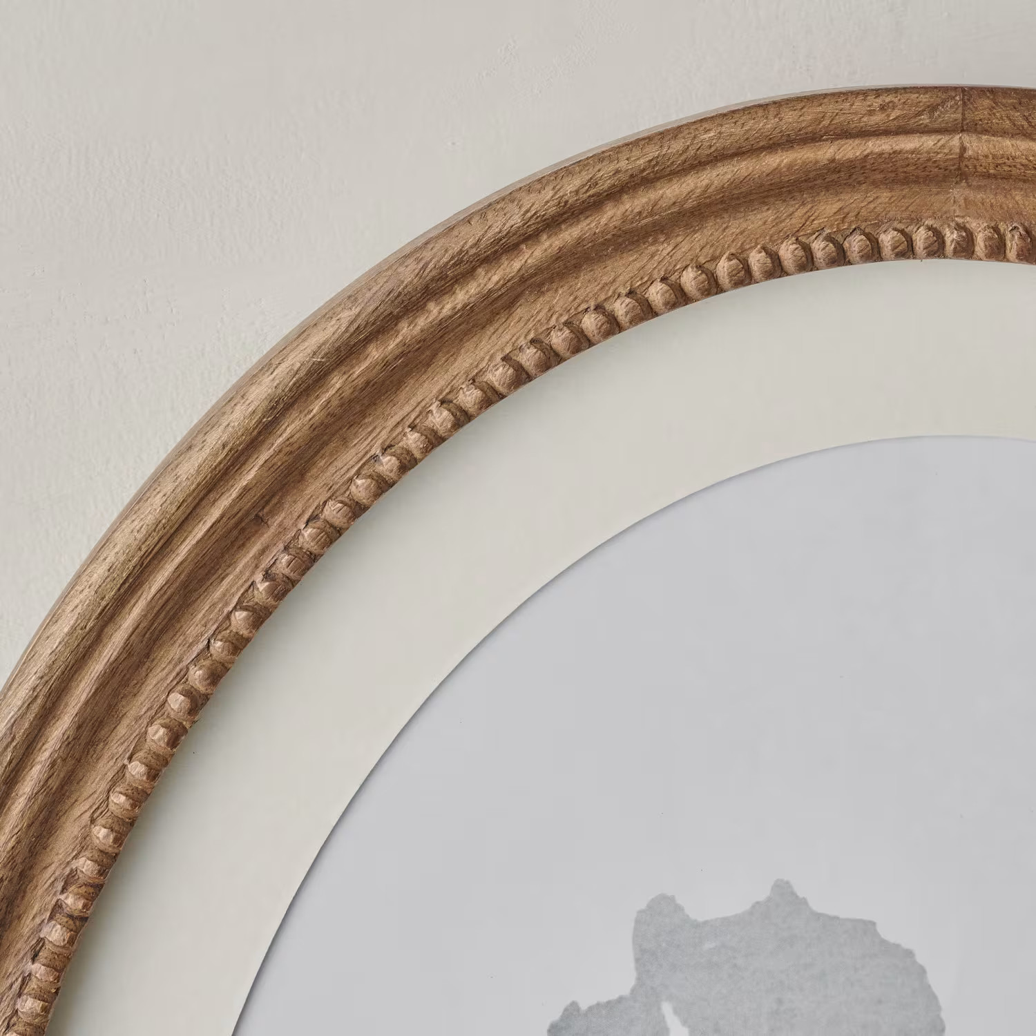 Willa Antiqued Wood Oval Picture Frame | Magnolia