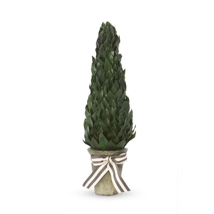Park Hill Collection Lemon Leaf Cone Topiary 23" | Target