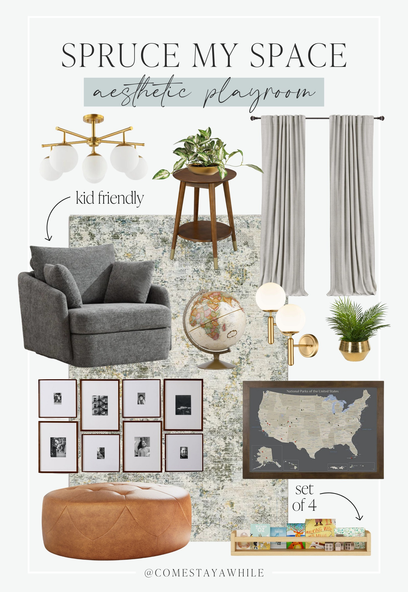 Welcome back to Spruce My Space! A series where I take photos of your space and design them as if they were mine! Spruce My Space | Playroom | Home Decor | Interior Design Come Stay Awhile, Amanda Vernaci 

 