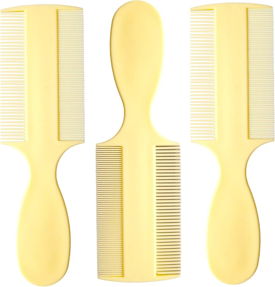 Fine Tooth Comb [Pack of 3] Double Sided Fine Teeth Baby Comb and Extra Fine Rounded Teeth for Ne... | Amazon (US)