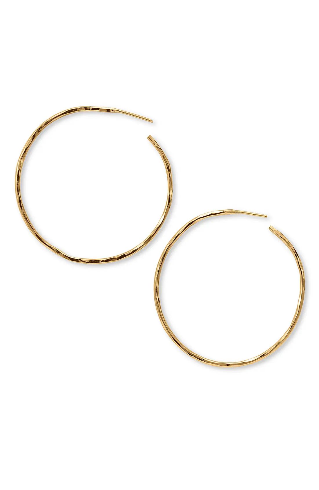 Hammered Large Hoop Earrings | Nordstrom