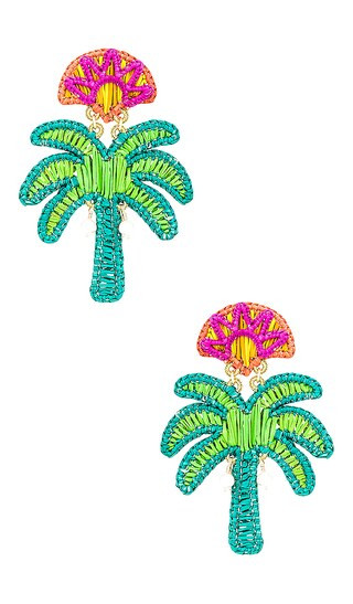 Beach Sunset Clip On Earrings in Green | Revolve Clothing (Global)