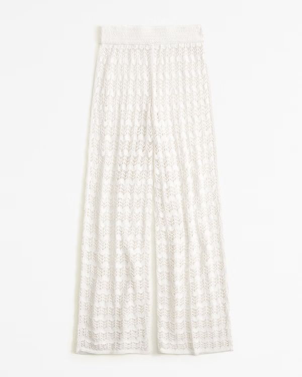 Women's Crochet-Style Coverup Pant | Women's Swimwear | Abercrombie.com | Abercrombie & Fitch (US)