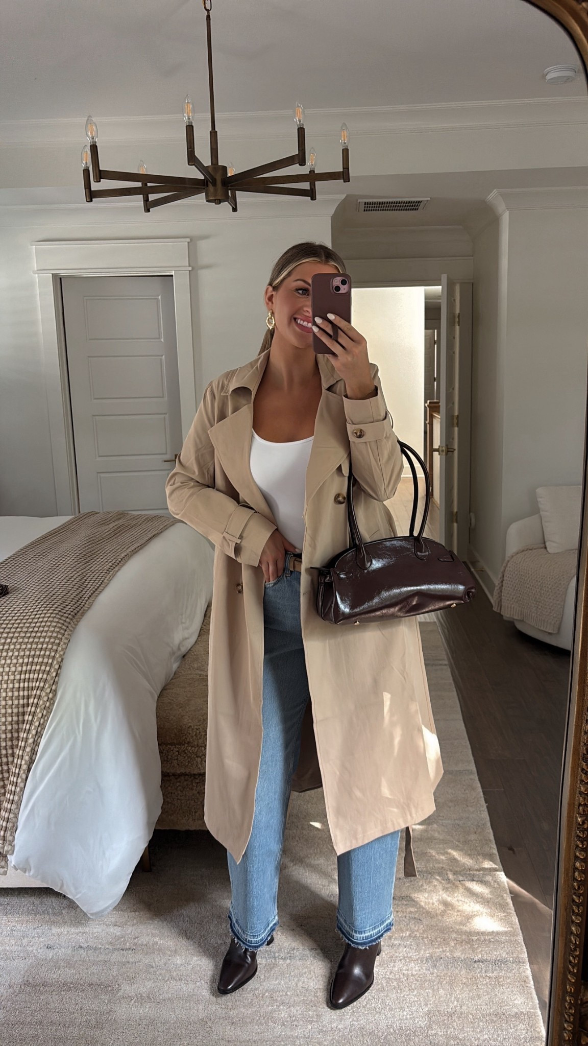 Love this trench coat! I’m wearing a medium 🫶🏼

#LTKFindsUnder50 #LTKFindsUnder100 #LTKStyleTip