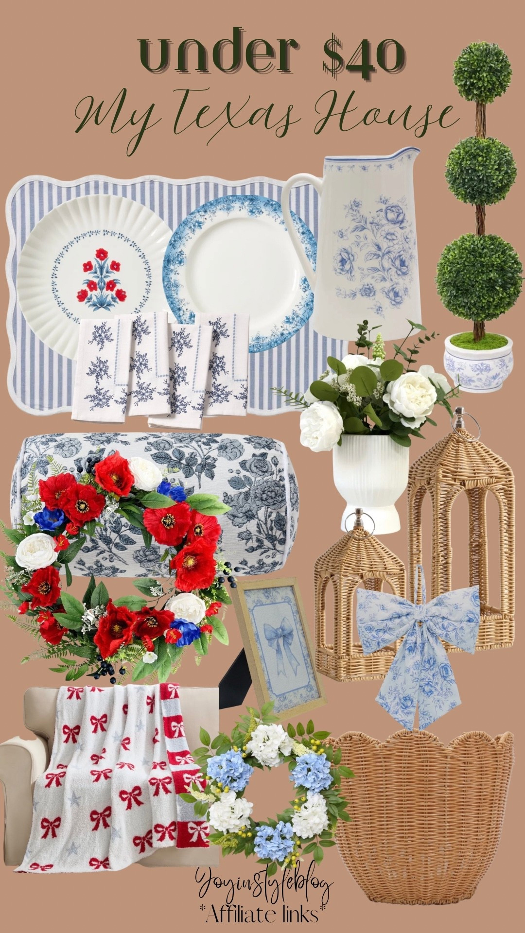 Walmart My Texas House red, white, & blue / Memorial Day / 4th of July / home decor 2026

#LTKmomlife #LTKHome #LTKSeasonal