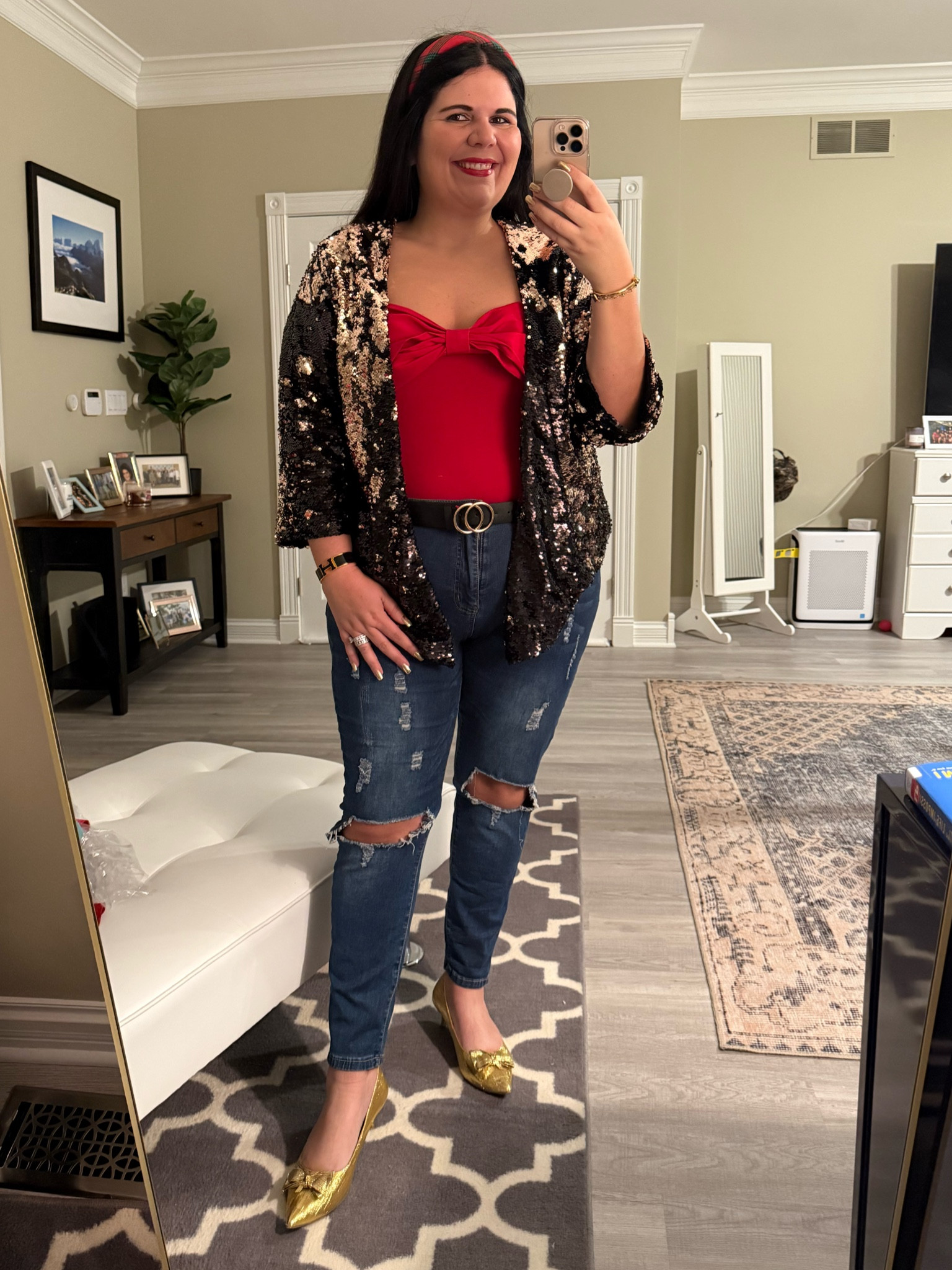 If you liked my previous outfit, I also added a fun jacket! 

#LTKHoliday #LTKParties #LTKSeasonal