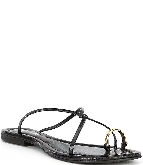 Pacifico Leather Toe Loop Flat Sandals | Dillard's