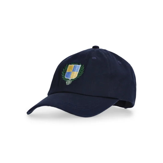 No Boundaries' Cotton Baseball Cap with Crest, Navy | Walmart (US)