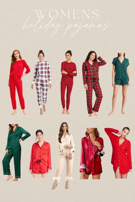 Women’s holiday pajamas 🌲 most are on sale today! #womenspjs #pjset #holidaypjs #christmaspjs #christmaspajamas #pajamaset #silkpjs #featherpjs 

#LTKsalealert #LTKHoliday #LTKunder50