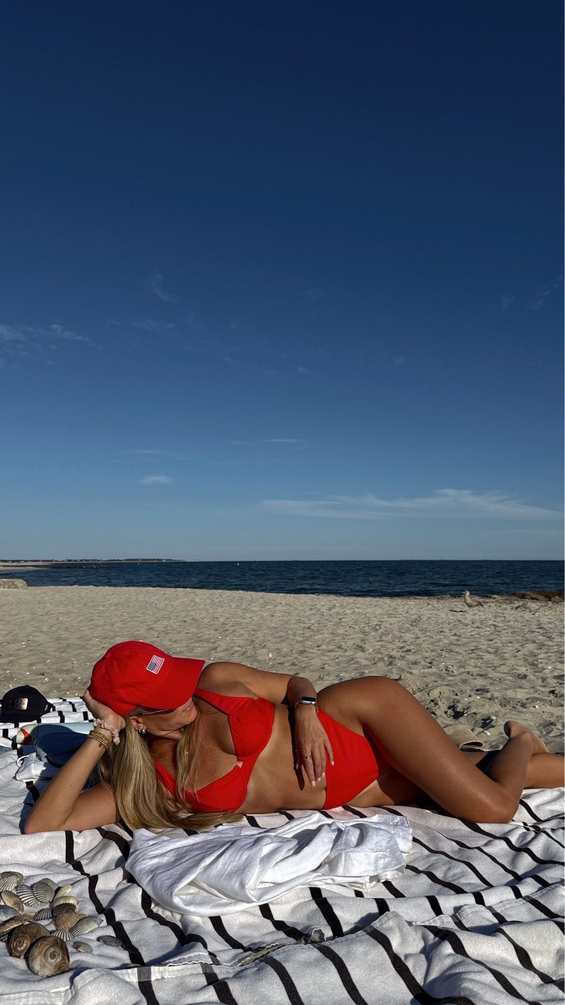 Red Bikini from @Cupshe + 🇺🇸 hat 

Memorial Day look, 4th of July fashion, Americana style, coastal grandmother style, New England summer, East Coast preppy, nautical outfit, classic summer fashion, red white and blue, summer holiday outfit, preppy style, coastal style

#LTKootd #LTKSwim #LTKSeasonal