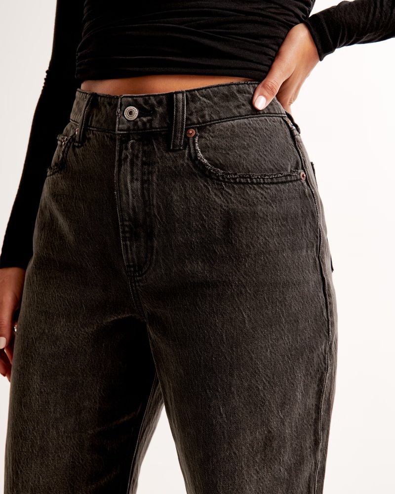 Women's Curve Love High Rise Loose Jean | Women's Bottoms | Abercrombie.com | Abercrombie & Fitch (US)