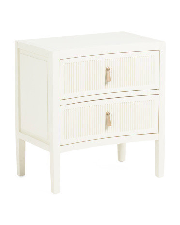 22X24 Curved 2 Drawer Side Table | TJ Maxx