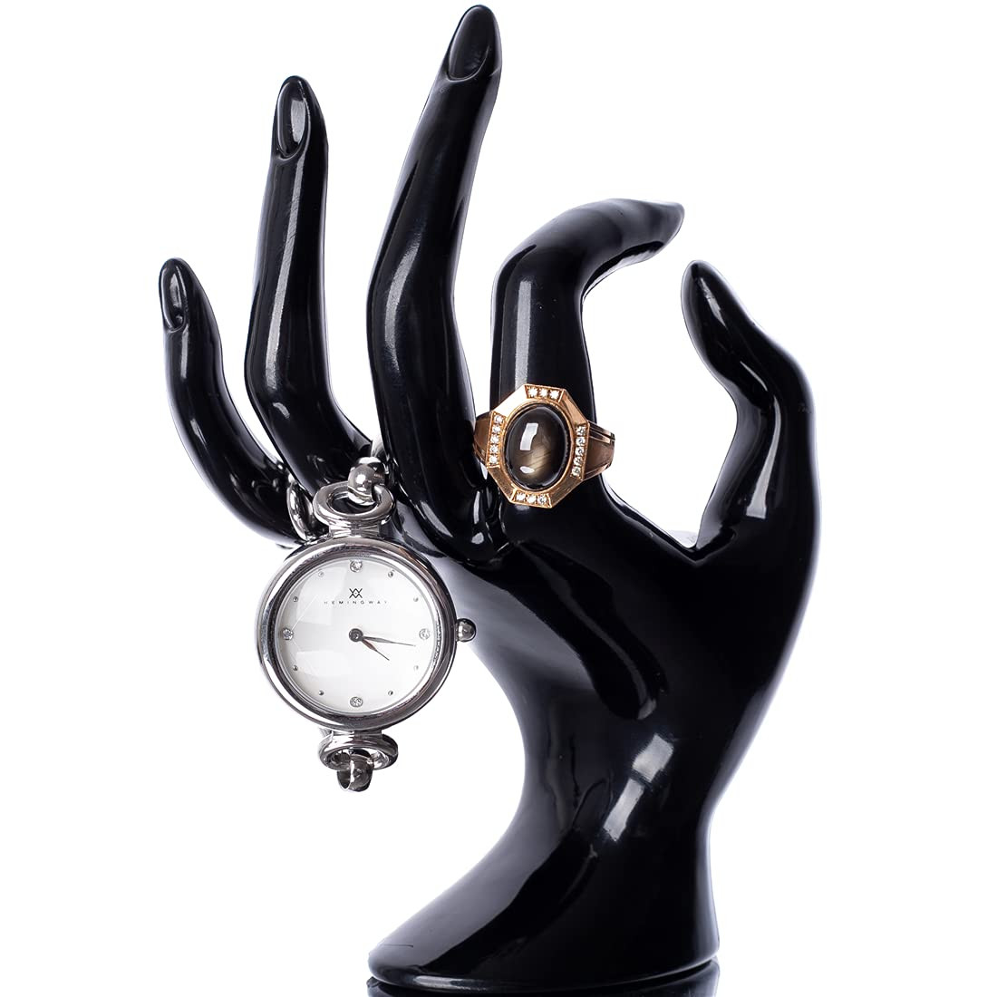 HOMEGOAL Hand Jewelry Holder, Bracelet Ring Watch Jewelry Display Holder Stand, Mannequin Hand, P... | Amazon (US)