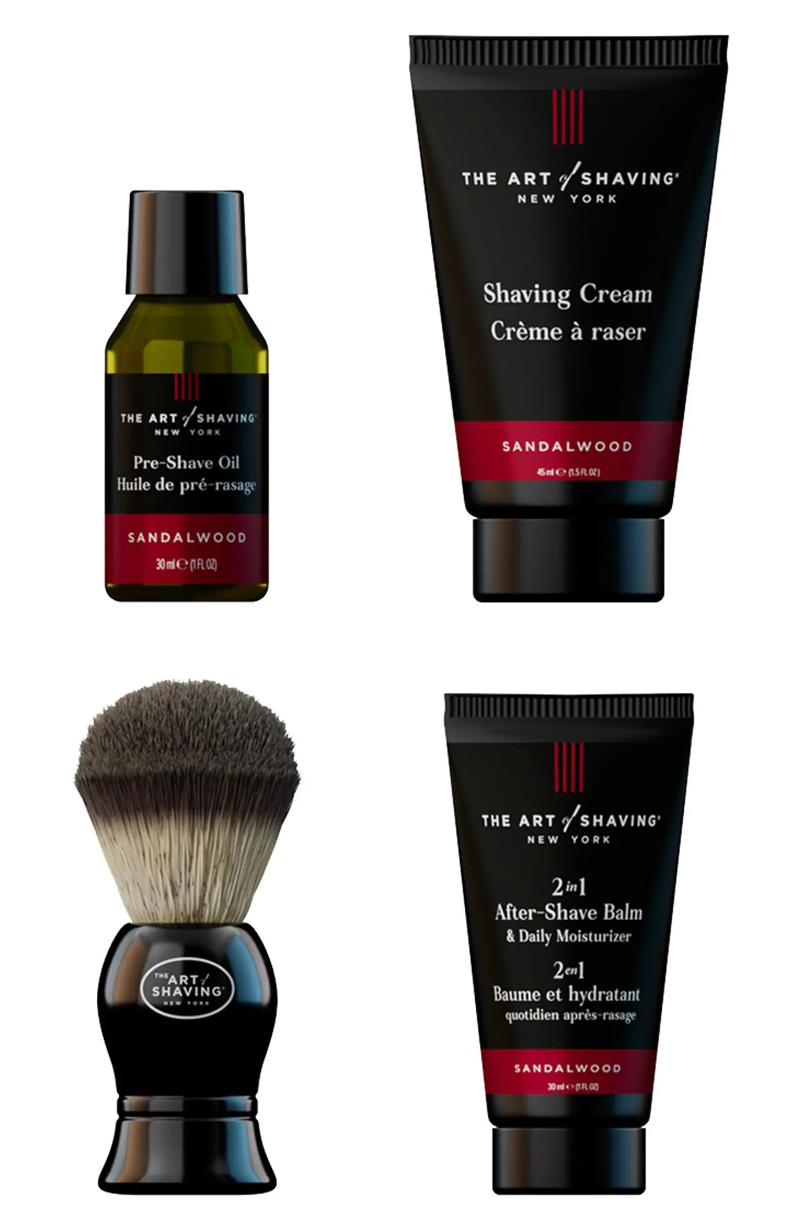 The Art of Shaving Sandalwood Essential 4-Piece Shaving Collection $75 Value | Nordstrom | Nordstrom