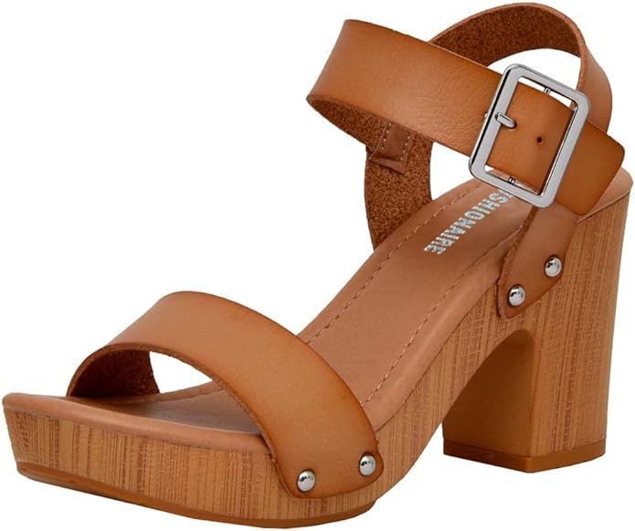 CUSHIONAIRE Women's Sydney Faux Wood Sandal +LiteSole Technology, Wide Widths Available | Amazon (US)