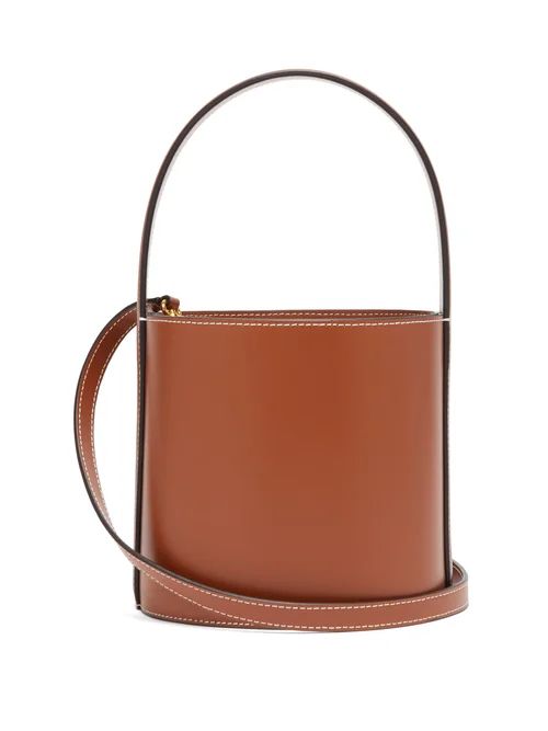 Staud - Bisset Leather Bucket Bag - Womens - Tan | Matches (US)