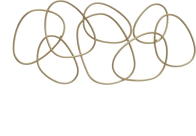 CosmoLiving by Cosmopolitan Metal Abstract Home Wall Decor Interlocking Rings Wall Sculpture, Wal... | Amazon (US)