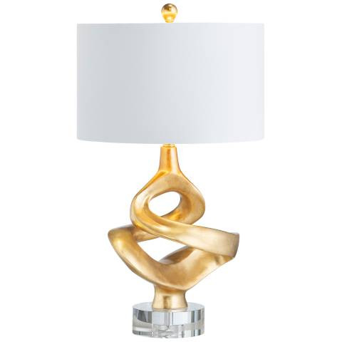 Crestview Collection Curren 30 1/2" Modern Sculptural Gold Table Lamp - #799T9 | Lamps Plus | Lamps Plus