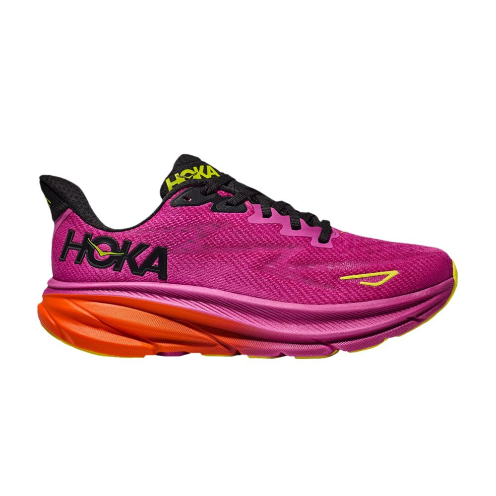 HOKA Clifton 9 'Fuchsia Black' | Purple | Men's Size 9 | GOAT