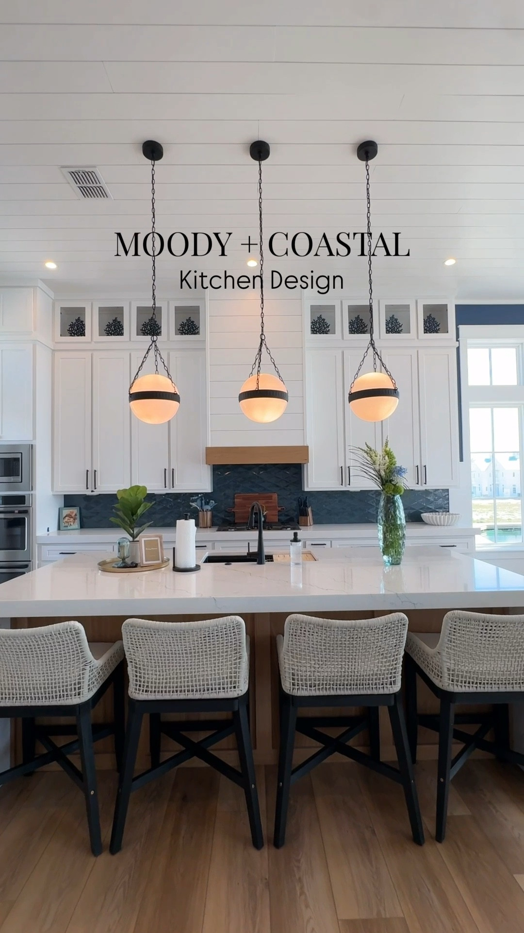 Moody + Coastal Kitchen Design 🌊 ☁️

#LTKHome #LTKFindsUnder100 #LTKSeasonal