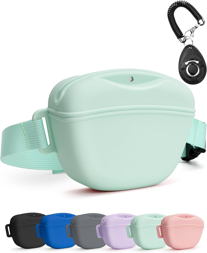 Dog Treat Pouch with Training Clicker, Upgrade Stronger Magnetic Closure to Avoid Spilling, 1.67 ... | Amazon (US)