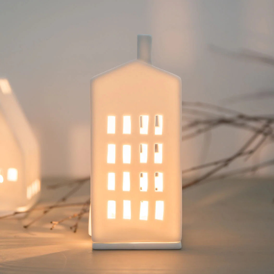 Porcelain Village House - Small Windows - 6.7" | Wayfair North America