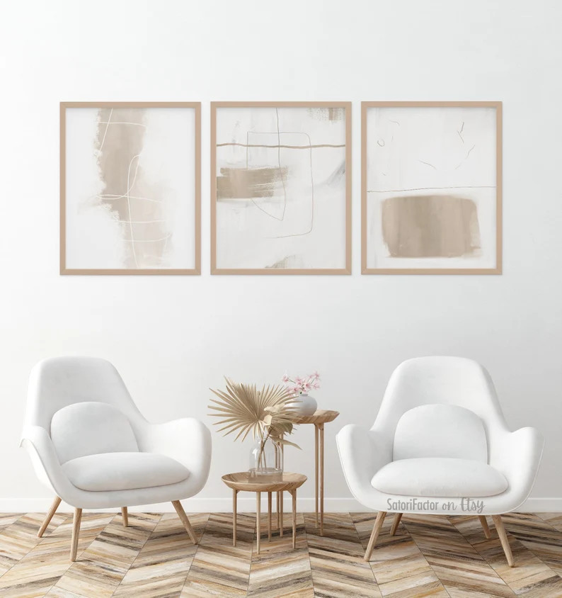 Minimalist Modern Line Abstract Art Printable Gallery Set of - Etsy | Etsy (US)