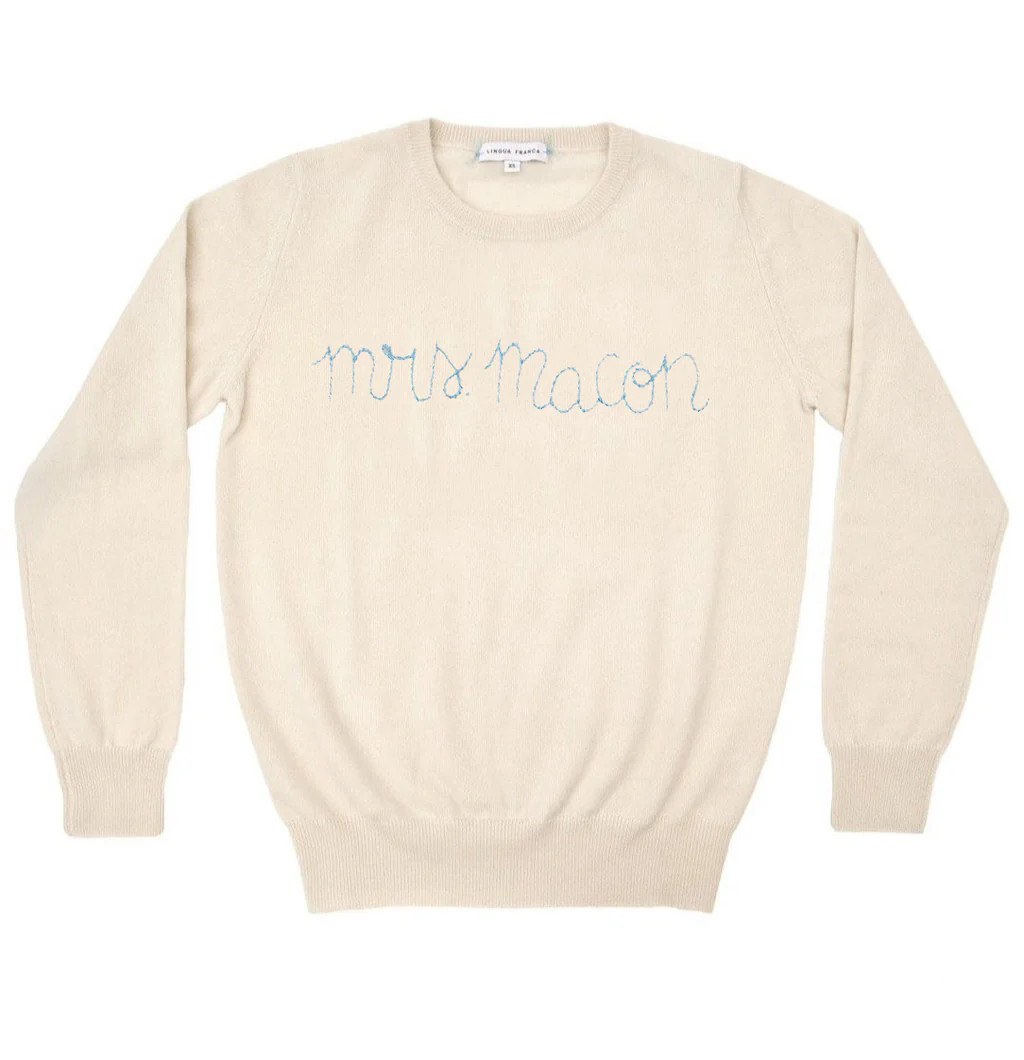 Over The Moon x Lingua Franca “Say My Name” Sweater | Over The Moon