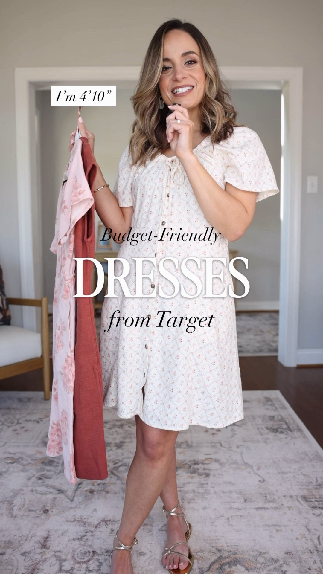 Two dresses from Target with a petite-friendly fit! 

I’m wearing both in xs. 

My measurements for reference: I’m 4’10” and 105lbs. My bust, waist, and hip measurement is 32”, 24”, and 36”.