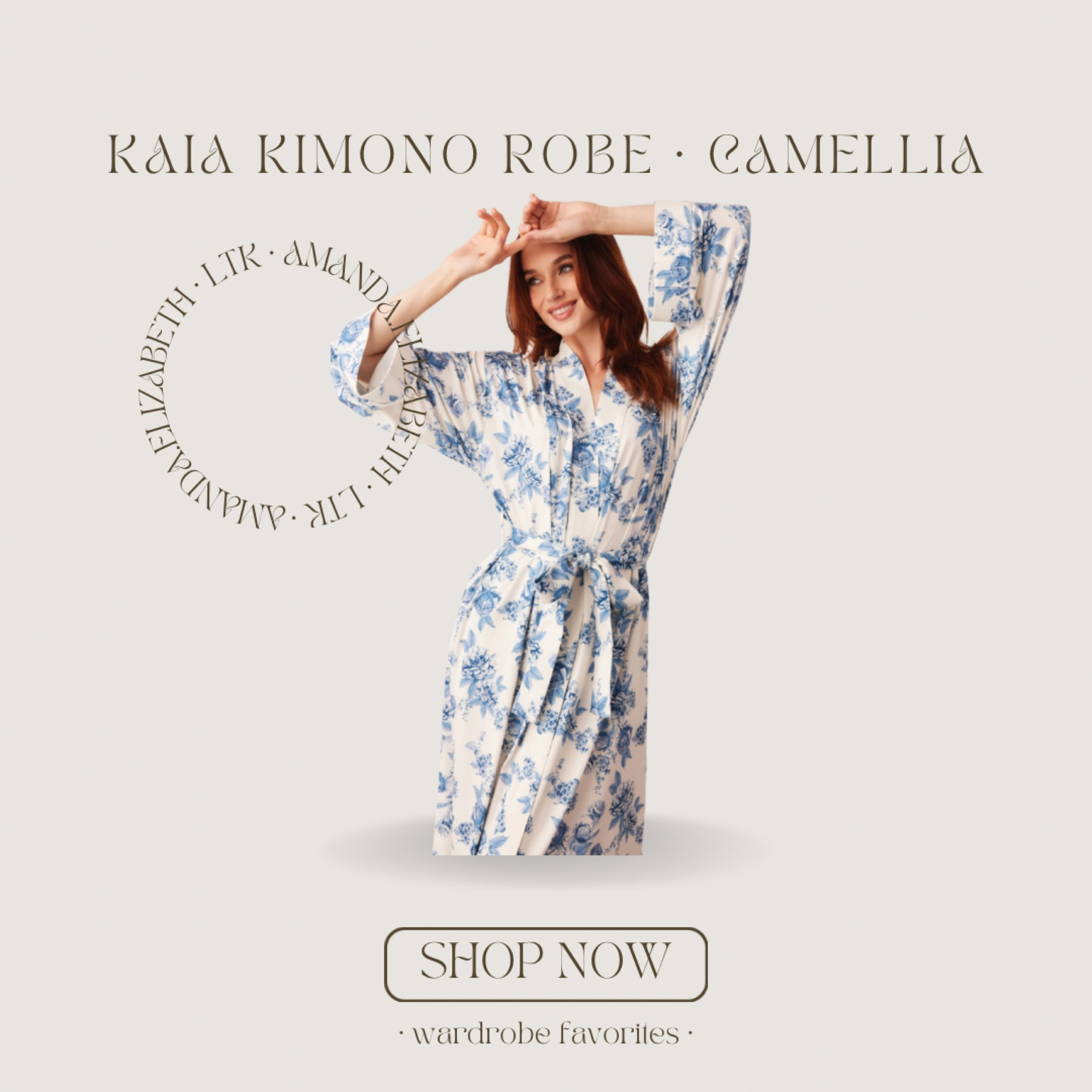 the most darling robe that will make every morning beautiful 🤍 the KAIA KIMONO ROBE in print CAMELLIA by Mason Gray

WAKING UP AND WINDING DOWN HAS NEVER LOOKED SO GOOD! WRAP YOURSELF IN OUR KAIA ROBE AND JUST RELAX. WEARING THIS LUXE KIMONO ROBE WILL BE THE EASIEST WARDROBE CHOICE YOU MAKE ALL WEEK. 

#LTKSpringSale #LTKfindsunder100 #LTKsalealert
