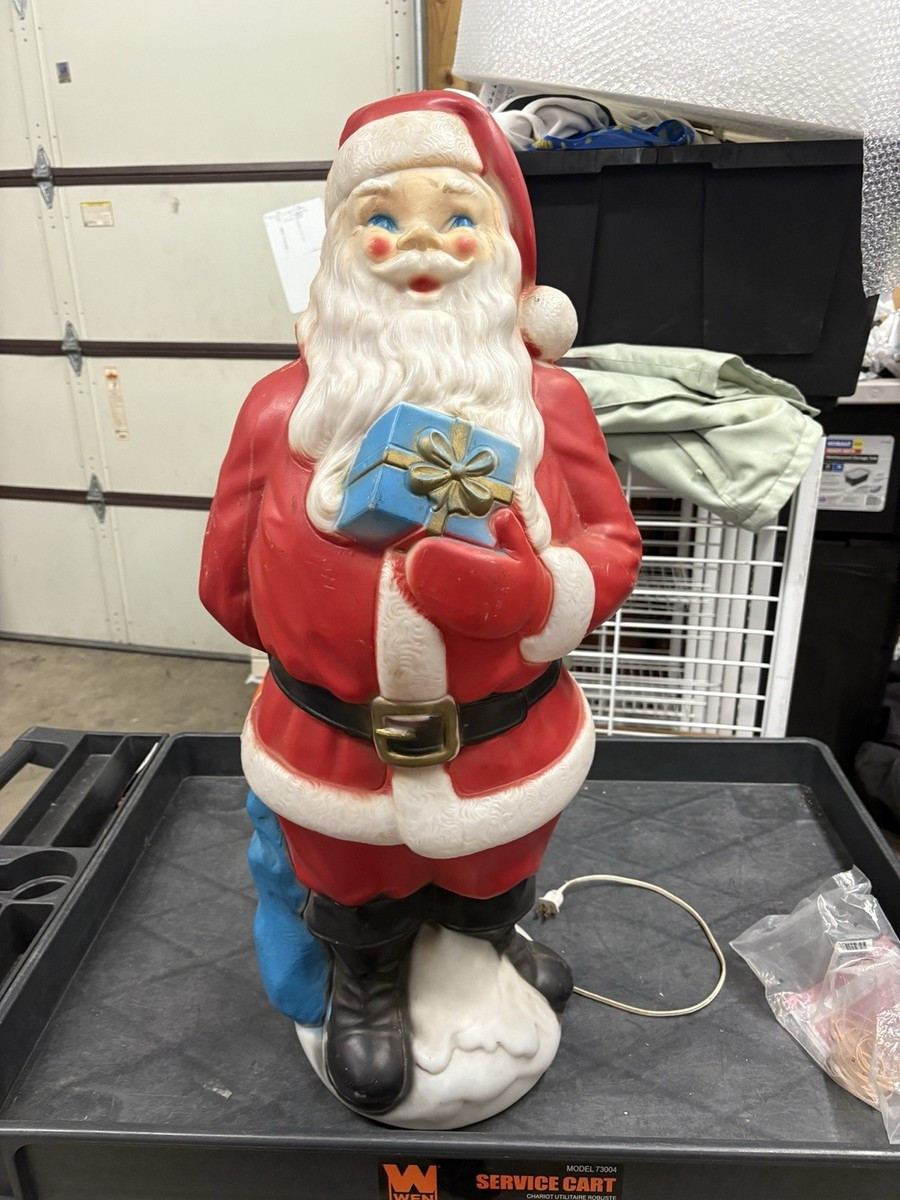 Vtg 1971 Empire Santa Blow Mold Christmas Yard Decor 33" | eBay | eBay US