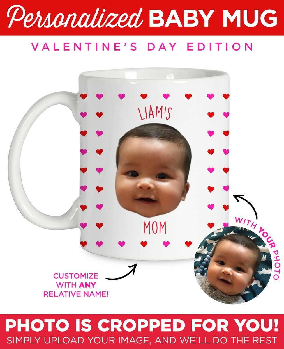 Personalized Valentine's Day Baby Mug | Type League Press