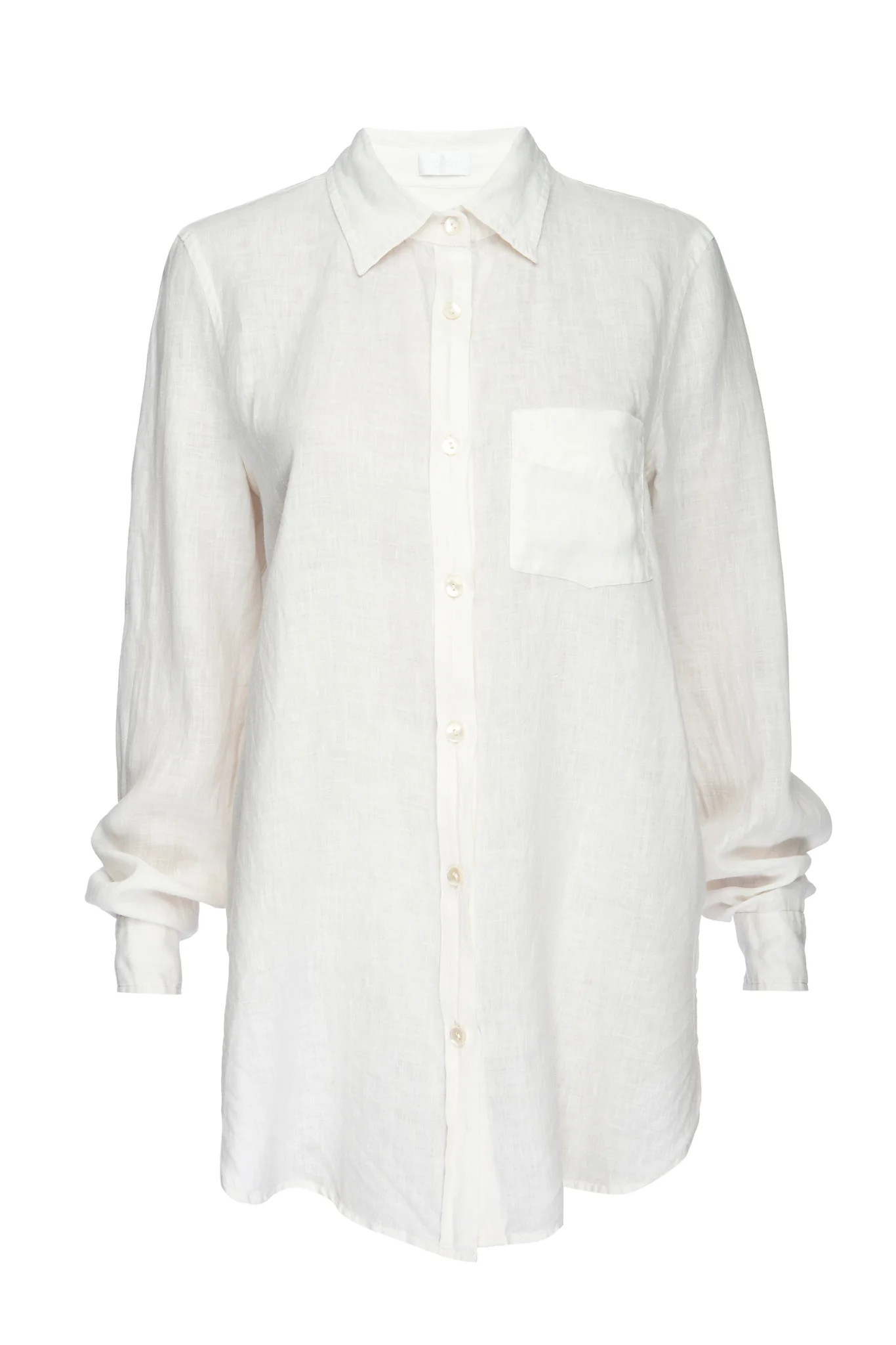 Monaco Linen Shirt - White | Monday Swimwear