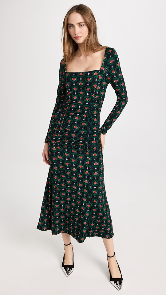 KITRI Deirdre Wavy Heart Print Jersey Dress | SHOPBOP | Shopbop