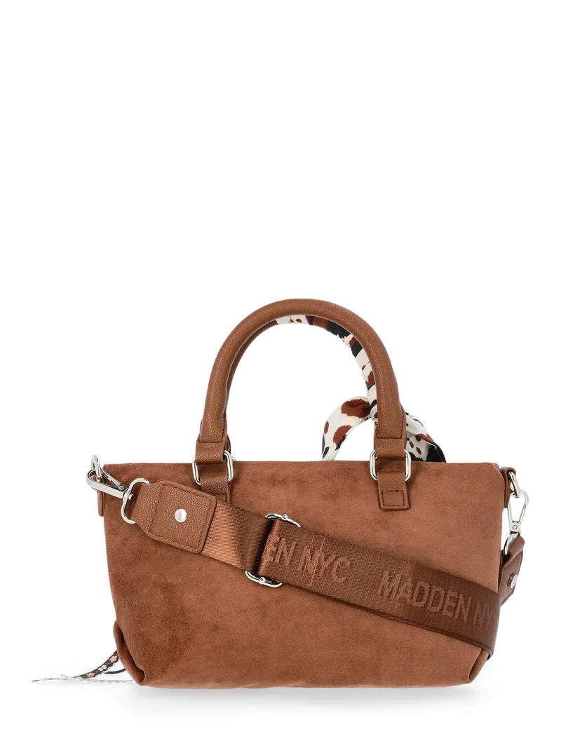 Madden NYC Women's Small Top Handle Satchel, Brown | Walmart (US)