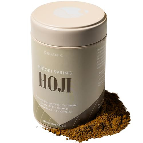 Midori Spring Organic Hojicha - Smooth Roasted Green Tea Powder, Antioxidants, Low Caffeinie, USDA, Vegan, NON GMO Japanese Masters Roast | Amazon (US)