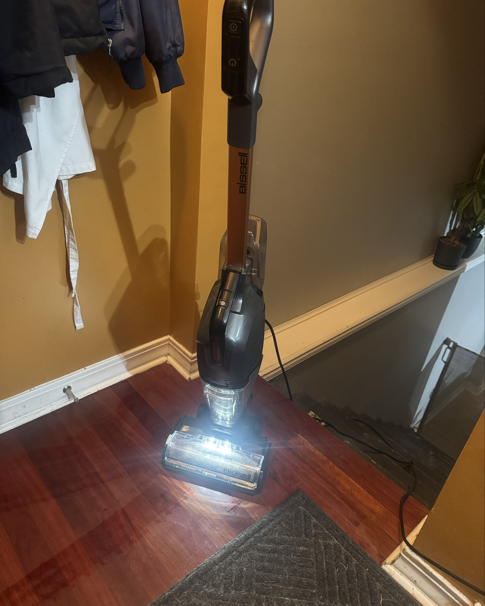 ‼️🚨Hands down my favorite home cleaning purchase! #bissel for the win! Vacuums, washes, steams all at the same time! If you have dogs with dirty paws, messy kids, or husbands, this makes all in one cleaning SIMPLE (and kind of fun!) there’s a rug setting and hardwood setting too.

Ohhhh.. and it self cleans so the machine and brushes are always clean!🧼 

#LTKFamily #LTKHome #LTKPets