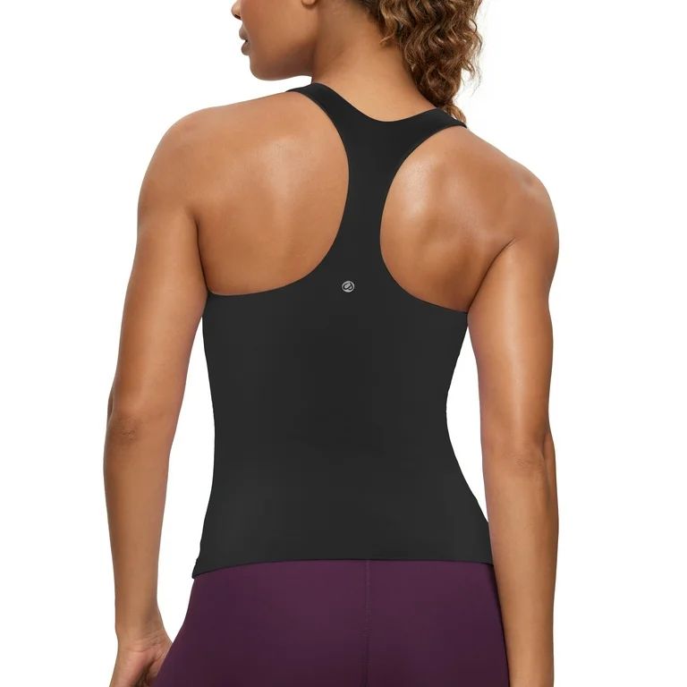 CRZ YOGA Butterluxe Workout Tank Tops for Women  Padded Racerback Yoga Camisole | Walmart (US)