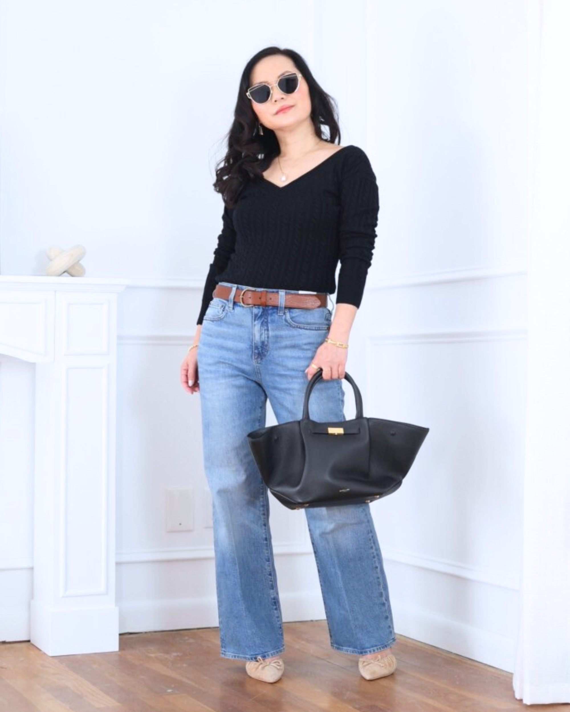 Classic and effortless — a v-neck sweater paired with kick-flare jeans from J.Crew US for a look that’s comfortable, polished, and easy to wear anytime. I’m 5’2, wearing size XS.

#LTKOver40 #LTKootd #LTKPetite