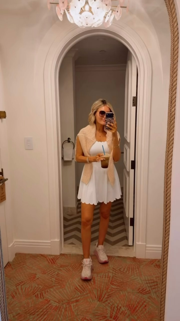 This active dress has the cutest scalloped details! Wearing S. 

Loverly Grey, Amazon find, Amazon fashion, white active dress, white athletic dress, white tennis dress, activewear, athleisure, Palm Beach outfit ideas, spring fashion, spring outfit ideas 

#LTKTravel #LTKSeasonal #LTKootd