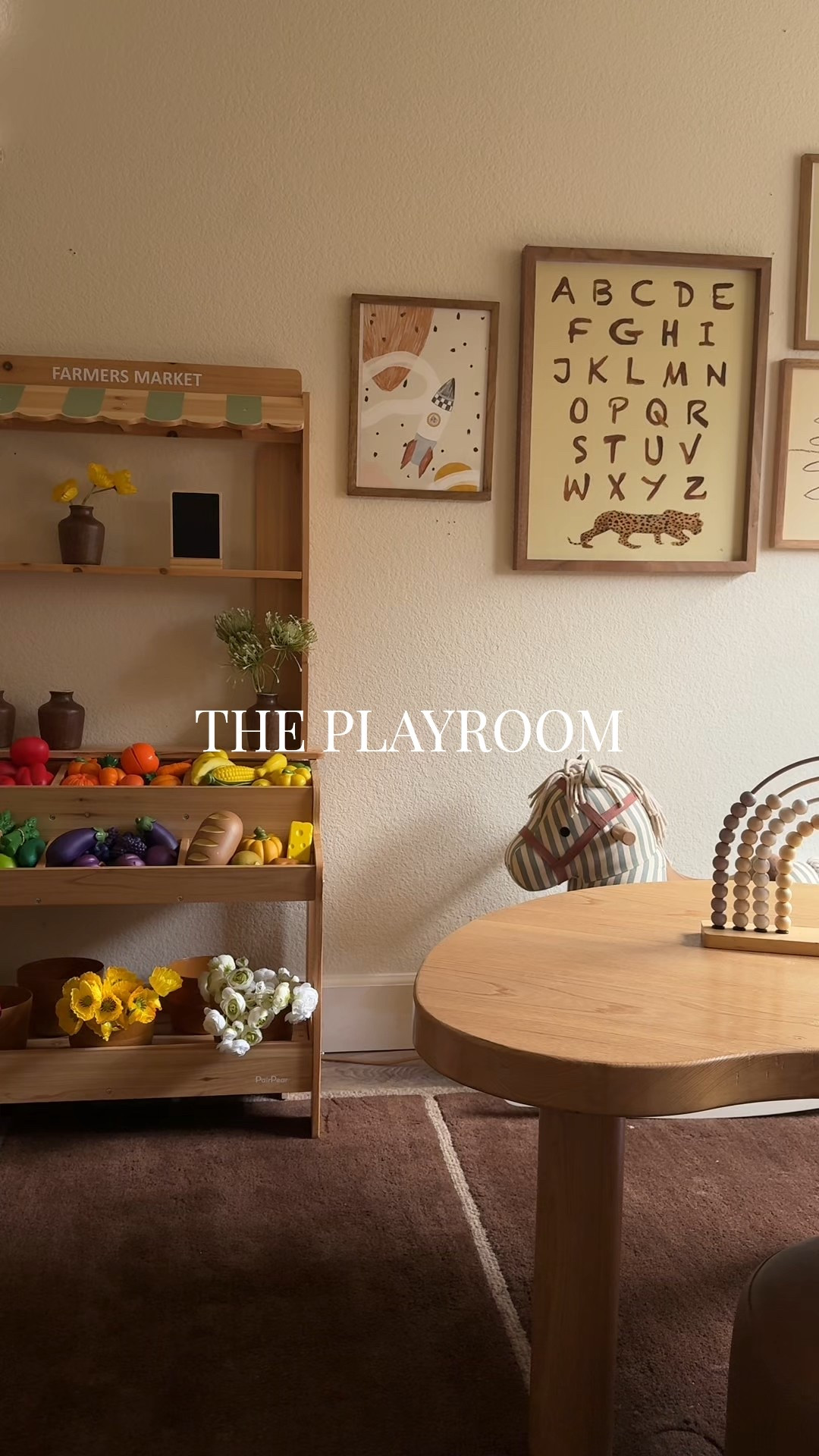 farmers market stand for the playroom 🤎